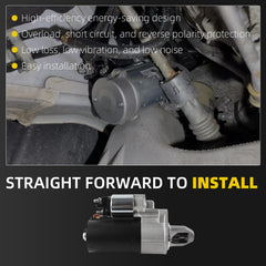 19050N Starter Motor Compatible with Mercedes-Benz C300 C350 CL550 CLK550 E350 E550 G550 GL450 GL550 GLK350 ML350 S400 S550 SL550 Replaces# 986019500 A0051516501 A0061510501 A0061513701