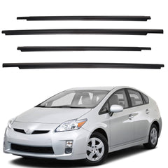 Weatherstrip Window Seal Car Window Moulding Trim 4pcs Compatible with Toyota Prius 2010-2015 Replaces# 75720-47021 75710-47021 75740-47021 75730-47021