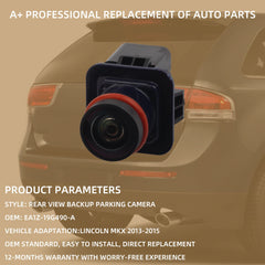 Rear View Park Assist Backup Camera Replacement Compatible with Lincoln MKX 2013 2014 2015 Replaces# EA1Z-19G490-A DA1Z-19G490-A