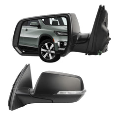 Side Rear View Mirror Compatible with 2022-2023 Chevy/Chevrolet Traverse LT Door Rearview Mirror Heated Manual Folding Turn Signal Blind Spot With HD Camera Driver Left 84952624(8pin)