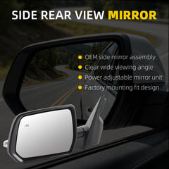 Dasbecan Side Rear View Mirror Compatible with Chevy Traverse LT 2022-2023