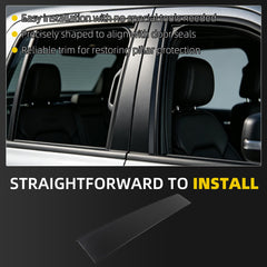 Dasbecan Rear Door B-Pillar Trim for 2019-2026 Ram 1500 DT