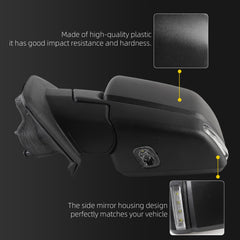 Dasbecan Side Mirror Compatible with Ford F150 9pins