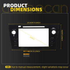 LCD Display Touch Screen with Left MAP Button Compatible with Subaru Outback Legacy 2018 2019 Replace OE 86471-AL65A 86471-AL66A 86431-AL66A