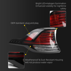 Tail Light Assembly Compatible with 2023 2024 Kia Sportage SX/Prestige/X-Line/X-Pro LED+Hglogen Rear Lamp Taillight Left Driver Side Replace#92401-DW000