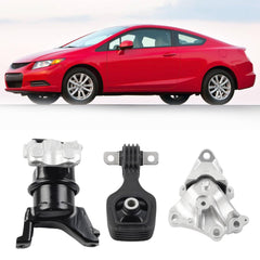 Engine Motor Mount and Trans Mount Compatible with 2012-2013 Honda Civic 1.8L Coupe/Sedan Replaces# A65048 A65021 A65087 50890TR0A81 50850TR6A81 50820TR0A81