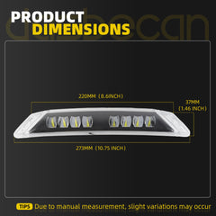 Front LED Extras Auxiliary Driving Light Daytime Running Light DRL Compatible with Can-Am Spyder RT 2020-2026 Replace# 219400991