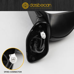 Driver Side Mirror Compatible with 2012-2017 Toyota Prius V Heated Power Glass Manual Fold Left Door Mirror #T01320286 8794047280-PFM (5PINS)