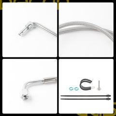 Engine Cooling System Oil Hose Kit Compatible with 2003-2008 Polaris Trail Boss Blazer 330 2004-2006 Polaris Magnum ATP 330 OEM Replace 2204030 5412355