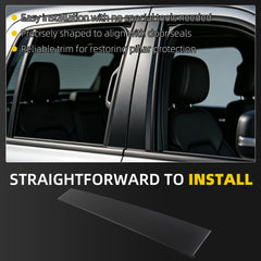 Dasbecan Front Door B-Pillar Trim for 2019-2026 Ram 1500 DT Right Side