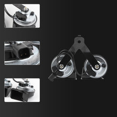 Horn Assembly With Bracket Compatible with 2015-2022 Ford F150 2018-2022 Ford Expedition Replace# FL3Z-13832-C FL3Z-13832-B FL3Z-13832-A