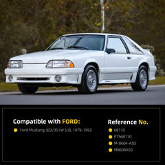 Smoke Pump Eliminator Bracket with Idler Pulley Compatible with Ford Mustang 302 / 351W 1979-1993 5.0L Replaces# 68110 P7568110 M-8604-A50