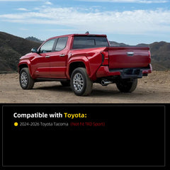 Mud Flaps Splash Guards Compatible with Toyota Tacoma 2024-2026 4PCS Front & Rear No Drilling Pickup Wide Mudguards Kit