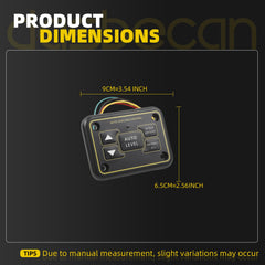 425306 Quick Level Touch Panel Assembly Compatible with Lippert 425306 Quick Level Touch Pad