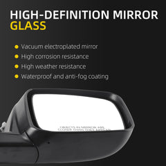 Passenger Side Mirror Silver Compatible with Nissan Rogue 2008-2015