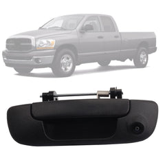 Tailgate Handle with Backup Rear View Camera Compatible with 2002-2008 Dodge Ram 1500 2500 3500 Reverse Camera Waterproof Safety Night Vision (RCA Connector)