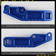 PT989-35245-03 Blue Rear Tow Hooks Compatible with Tacoma 24-26 For 2024 2025 2026 Toyota