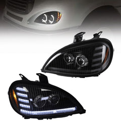 Dasbecan LED Headlight Assembly Compatible with Freightliner Columbia 96-17