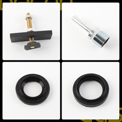 CV Axle Bearing Puller & Seal Kit, Compatible with Toyota 8" Clamshell 4Runner Tacoma FJ Cruiser, Replace# 18195, Includes OEM Seals 90311-47013 90311-47027