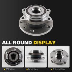 513253 Wheel Bearing Hub Assembly Fit for Audi A3 Quattro Q3 TT Quattro, 12-19 VW Beetle, 09-17 VW CC, 10-13 VW Golf, 10-14 VW GTI, 05-18 Jetta, 08 R32 Rabbit Tiguan (2PCS)
