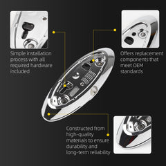 Tailgate Backup Camera Housing Compatible with F150 2010-2014 F250 F350 F450 F550 2013-2016 Ranger Truck 2019-2023 LT Truck 2010-2014 Replaces# AL3Z19H511A