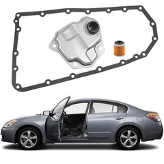 Automatic Transmission Filter Oil Pan Gasket Kit Compatible with Nissan Altima Juke Rogue Mitsubishi Lancer Outlander Dodge Caliber Jeep Compass Patriot Replaces# 31728-1XF02 05191890AA