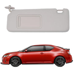 Gray Left Driver Side Sun Visor Compatible with 2005-2010 Toyota Scion TC Replaces# 74320-21210-B2