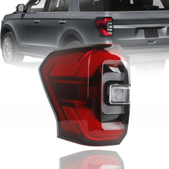 Tail Light Assembly Compatible with 2022 2023 2024 Ford Expedition Limited/Platinum LED Taillight Red Trim Rear Lamp Left Driver Side Replace NL1Z13405 NL1Z-13405-B