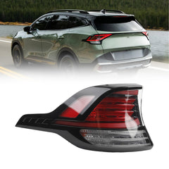 Tail Light Assembly Compatible with 2023 2024 Kia Sportage SX/Prestige/X-Line/X-Pro LED+Hglogen Rear Lamp Taillight Left Driver Side Replace#92401-DW000