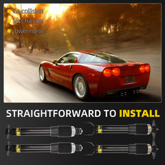 19302790 19302791 4PCS Front & Rear Strut Shock Absorbers w/MagneRide Compatible with Cadillac XLR 2004-2009, Chevy Corvette C5 2003-2007, Chevy Corvette C6 2008-2013, Replace# 19302792