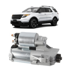 6692N Starter Motor Compatible with Ford V6 3.5L 07-19 Edge Explorer Flex Police Sedan SUV Taurus Lincoln Continental MKS MKT MKX MKZ Mercury Sable Replaces# 6692 8G1T-11000-AA 8G1Z-11002-A