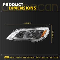 W/Module LED Headlight Assembly Compatible With 2024 2025 Ford F150 (XL,XLT,STX) Head Lamp Head Light Left Driver Replace# RL34-13E015-AF RL3Z-13008-H