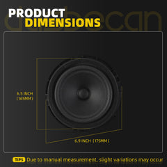 Door Speaker Assembly Compatible with Kia Sportage 2011 2012 2013 2014 2015 2016 Black Replace# 96330-3W000