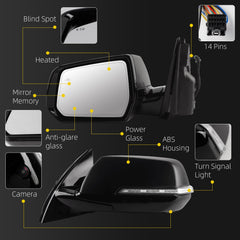 Dasbecan Side Mirror For 2020 2021 Chevy Traverse Premier/High Country