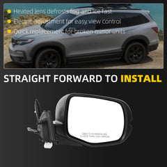 Side Rear View Mirror Compatible with 2016-2022 Honda Pilot Power Heated Turn Signal ABS Housing Mirror Memory Door Rearview Mirror Passenger Right 76200TG7A71ZE-PFM HO1321335(10pin) Visit the Dasbecan Store