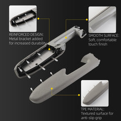 Gray Armrest Repair Kit Left Driver Side Compatible with 2010-2014 Chevrolet Silverado 1500 2500 3500 HD and GMC Sierra 1500 2500 3500 HD OEM 22818465 20874800 20920830 20924566 23402964