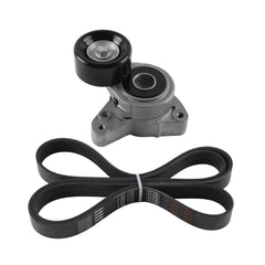 Dasbecan 38278 7PK1753 Drive Belt Tensioner w/Pulley & Belt Compatible with 2007-2009 Honda CR-V, 2004-2006 Acura TSX 2.4L Replaces 31170-RAA-A01 31170-PNA-013 31170-PNA-023