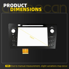 Dasbecan 7" 86431VA610 Touch Screen Compatible with Subaru WRX STI 2019-21