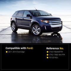 Right Passenger Side Mirror Compatible with Ford Edge 2012-2014, 2011 Edge From 2-08-11 Production Date Manual Folding Heated Without Blind spot detection Without Turn Signal light (6pins)