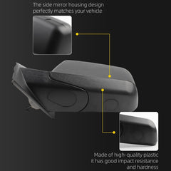 Left Driver Side Door Mirror Compatible with 2009-2011 Ford Edge Non-Heated To 02-07-2011 Production Date Replaces# AT4Z17683AA FO1320371 Black (3Pins)