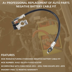 Dasbecan Negative Battery Cable Compatible With 2012-2018 Ford Focus 2013-2019 Ford Escape AV6Z-10C679-P AV6Z10C679P