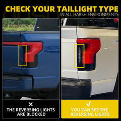 Tail Light Assembly Compatible With 2022-2025 Ford F150 Lightning (XLT,Pro,Flash) LED Taillight Rear Lamp Left Driver Side Replace# NL34-13B505-AG
