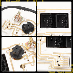 Overhead Console Compatible with 2004-2008 Ford F-150 2006-2008 Lincoln Mark LT OEM Replace 7L3Z-18519A70-BC 7L3Z-18519A70-BA 7L3Z-18519A70-AC 7L3Z-18519A70-AA Black