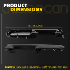 Black Armrest Repair Kit Left Driver Side Compatible with 2010-2014 Chevrolet Silverado 1500 2500 3500 HD and GMC Sierra 1500 2500 3500 HD OEM 22818465 20874800 20920830 20924566 23402964