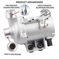 Electric Engine Water Pump Compatible with BMW 128i 328i 325i 528i 530i Z4 X3 X5 E90 N52 Replaces# 11517521584 11517546994 11517563183 11517586924 11517586925