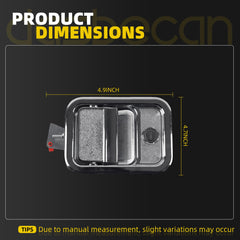 Dasbecan Left Exterior Door Handle Compatible with Freightliner Columbia