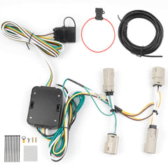 4-Way Trailer Wiring Harness kit Compatible with Ford Bronco 2021 2022 2023 4-Pin Flat Trailer Connector Plug (W/O LED Taillights) Replace# 56471