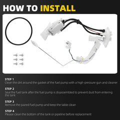 25060-4S426 Fuel Pump Assembly with Fuel Level Sending Unit Compatible with Nissan Frontier 3.3L 1999-2004, Xterra 2.4L 3.3L 2000-2004 Replace 17040-4S400