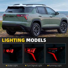Tail Light Assembly Compatible With 2025 2026 Chevrolet Right Side Fit Chevy Equinox Passenger LED Taillight Rear Stop Brake Lamp Replace# 26539953 26342325 26604763
