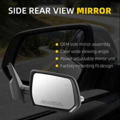 Dasbecan Side Rear View Mirror Compatible with Chevy Traverse LT 2022-2023